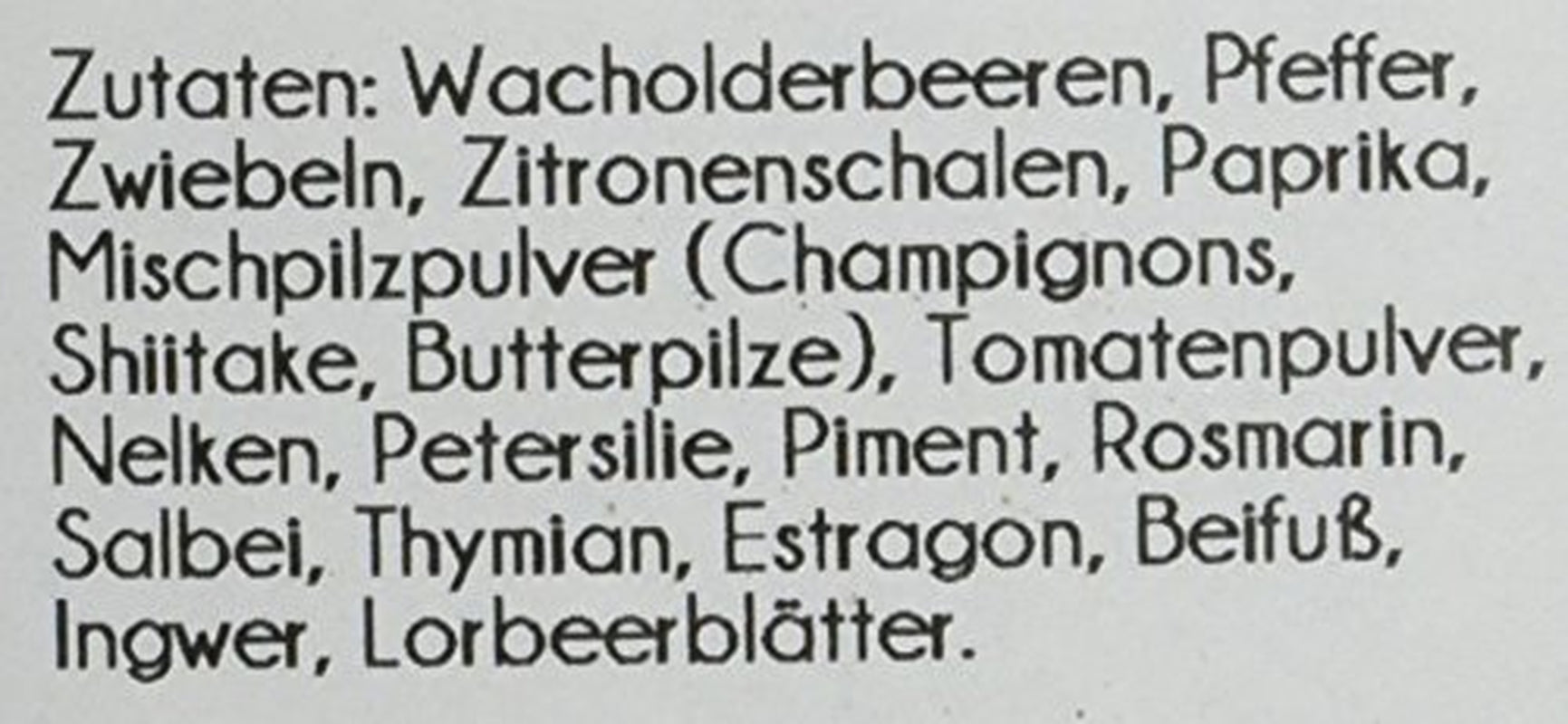 Dziki Gewürz 400 g, opakowanie 1er (1x 0,4 kg)
