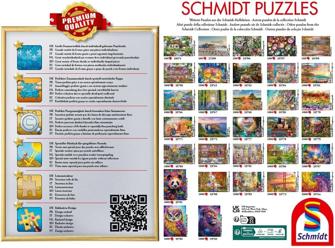 Schmidt Spiele 58288, Odkryj świat, układanka 1000 elementów Puzzle Naty Shop