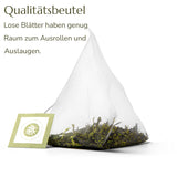 Anna'S Teapot Sencha Organiczna zielona herbata w saszetkach - Organiczna japońska zielona herbata 20 saszetek w kształcie piramidy w zamykanej torebce