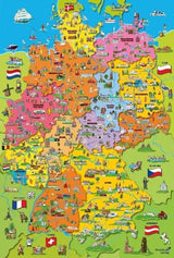 Mapa Niemiec ze zdjęciami (układanka dla dzieci) Puzzle Naty Shop