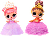 LOL niespodzianka! Princess Tots – zawiera 1 lalkę, opancerzone opakowanie, 2 farby do stworzenia sukienki księżniczki, 8 lalek do zebrania