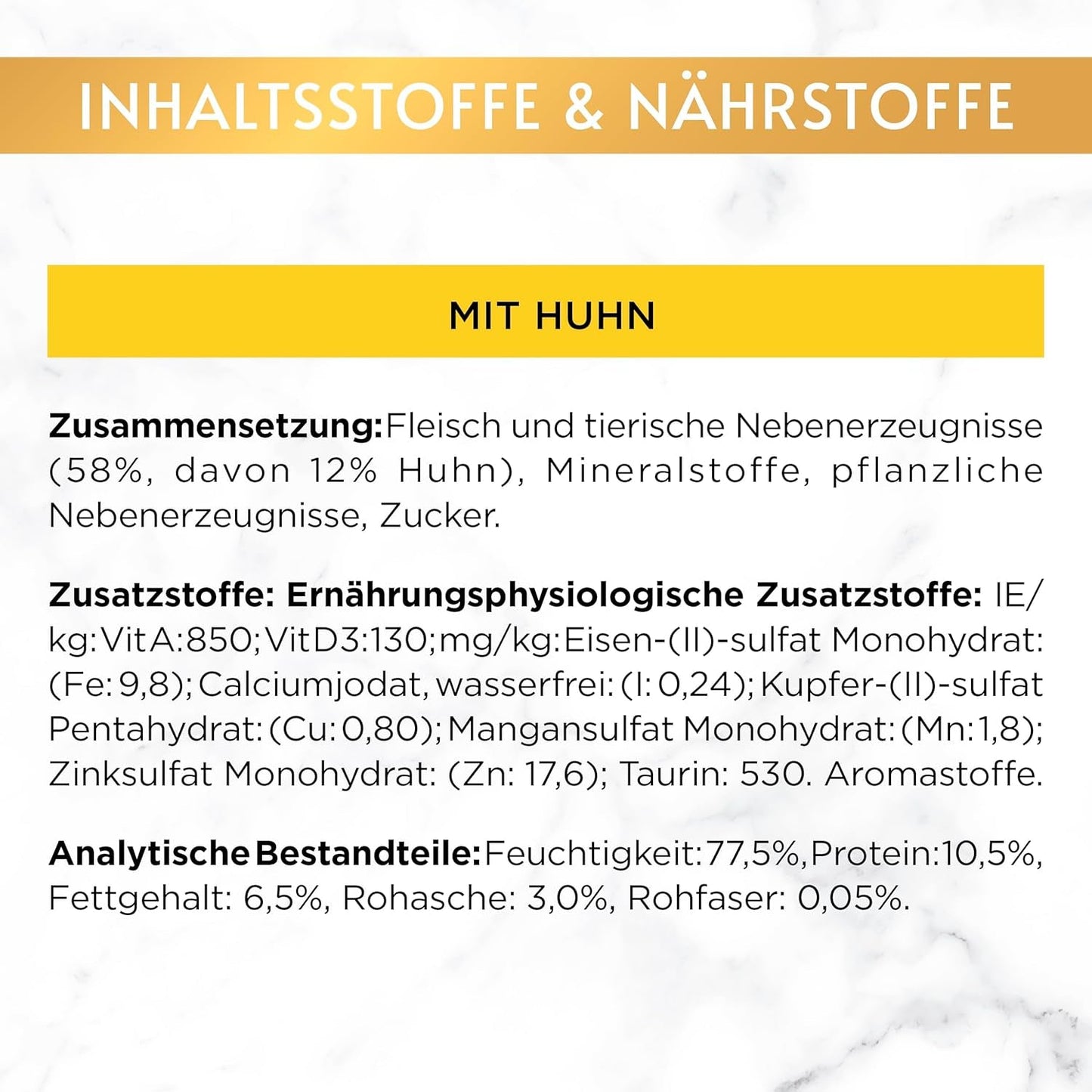 Gourmet Gold Fine Paste Katzenfutter nass, mit Huhn, opakowanie 12er (12 x 85g)