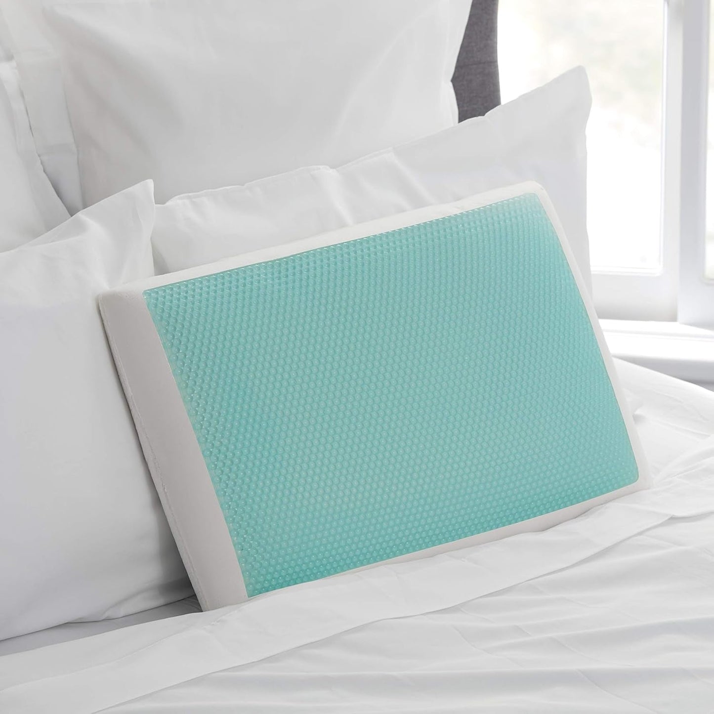 Sealy SE '19 Essentials SM Aqua Bubble Gel Sheet, 1 poduszka MC (US), biała, 61 x 40 x 14 cm Poduszki Naty Shop Standardowy tytuł Domyślny tytuł