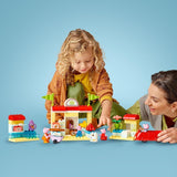 LEGO DUPLO 10434 Supermarket Peppy: kreatywna zabawka edukacyjna i zestaw do zabawy, prezent dla chłopców i dziewcząt od 2. roku życia, zachęca do rozwijania zręczności. Zestawy do budowania Besuche den LEGO-Store