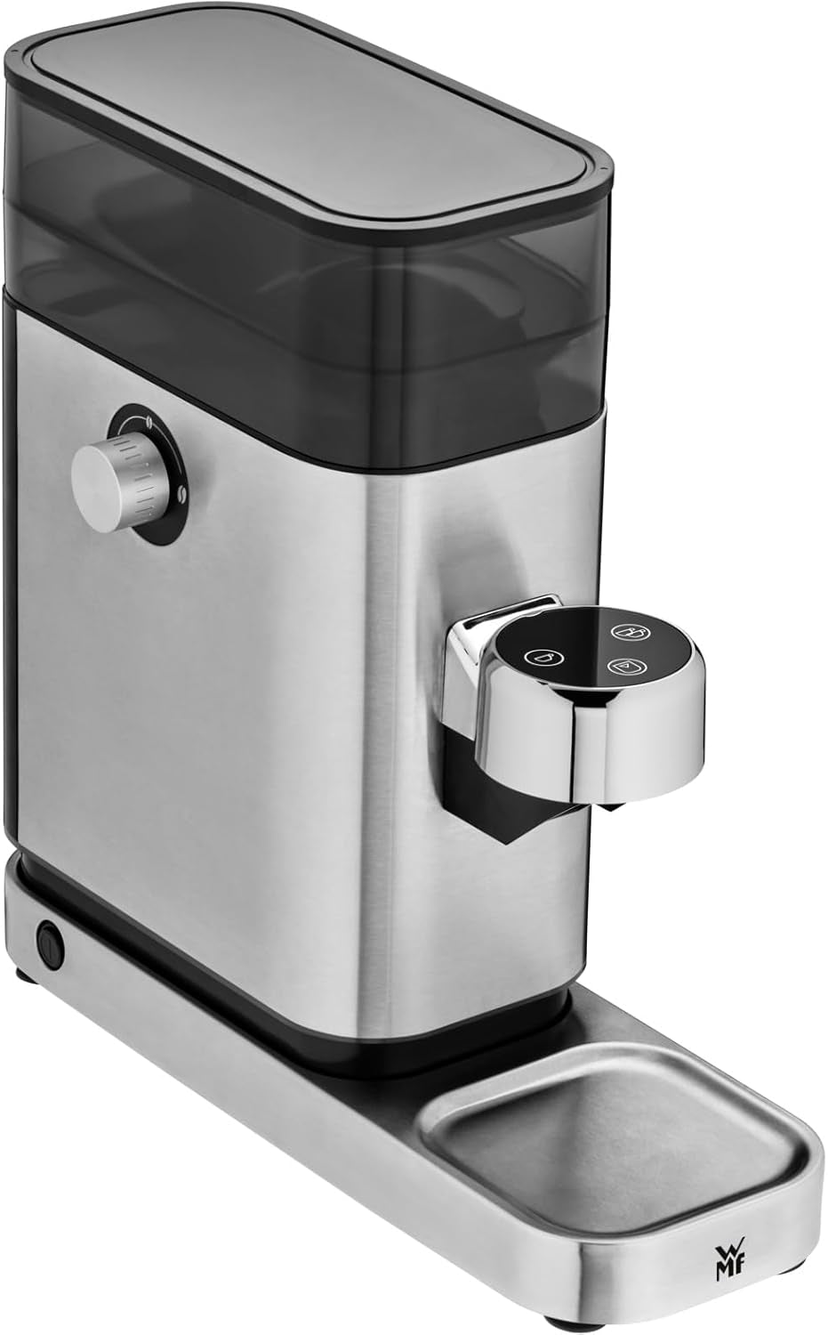 Ekspres do kawy WMF Lumero, kolba, 1400 watów, kolba, 3 wkładki, na 1-2 filiżanki espresso, w tym na kapsułki, 15 barów, uchwyt na kubek, spieniacz do mleka, stal nierdzewna matowa