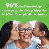 WaterWipes Sensitive+ Hydrating Boost Chusteczki nawilżane, Chusteczki nawilżające, 360 sztuk (6 szt.), 3 w 1 Czyszczenie, pielęgnacja, nawilżanie, 99% wody z aloesu, bezzapachowe chusteczki dla dzieci