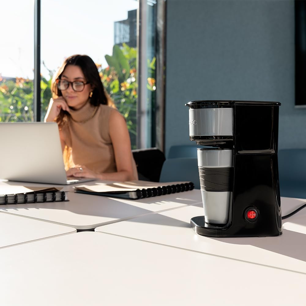 Ekspres Cecotec Coffee 66 Drop&Go z karafką termiczną, 700 W, pojemność 420 ml, szczelna wylewka, filtr stały lub papierowy, funkcja automatycznego wyłączania, pojemnik z okienkiem