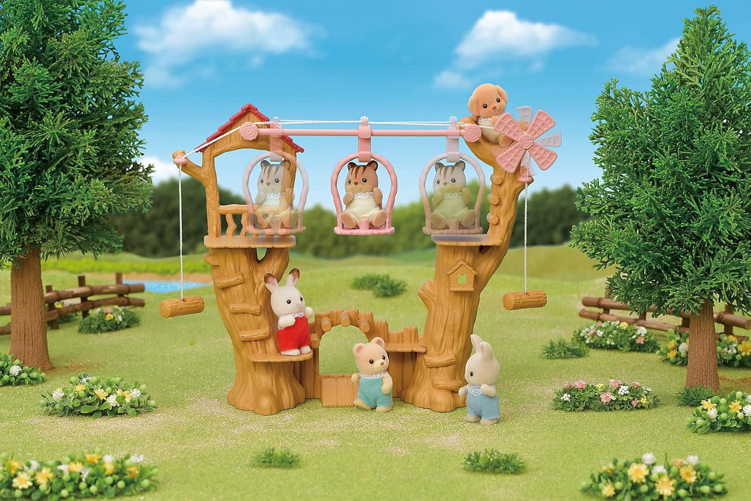 Sylvanian Families 5452 Kolejka linowa dla dzieci — domek dla lalek
