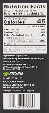 ITO EN Instant Matcha Powder – Słodzona herbata Matcha w proszku w saszetkach 12g (10 sztuk w opakowaniu) – 1 x 120g (2 opakowanie)