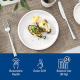 Zestaw sztućców Villeroy & Boch Blacksmith dla maksymalnie 6 osób, 24 sztuki, stal nierdzewna