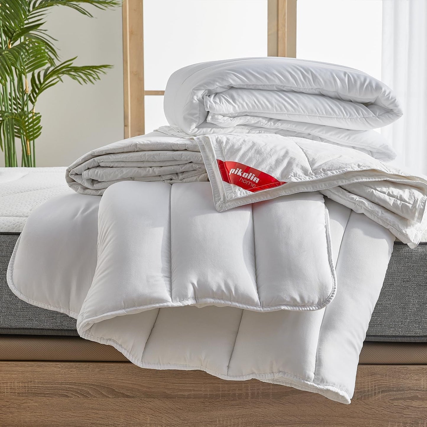 Pikolin Home - Konfigurowalne prześcieradło ze 100% bawełny, oddychające, trwałe i odporne Kołdry i kołdry Naty Shop