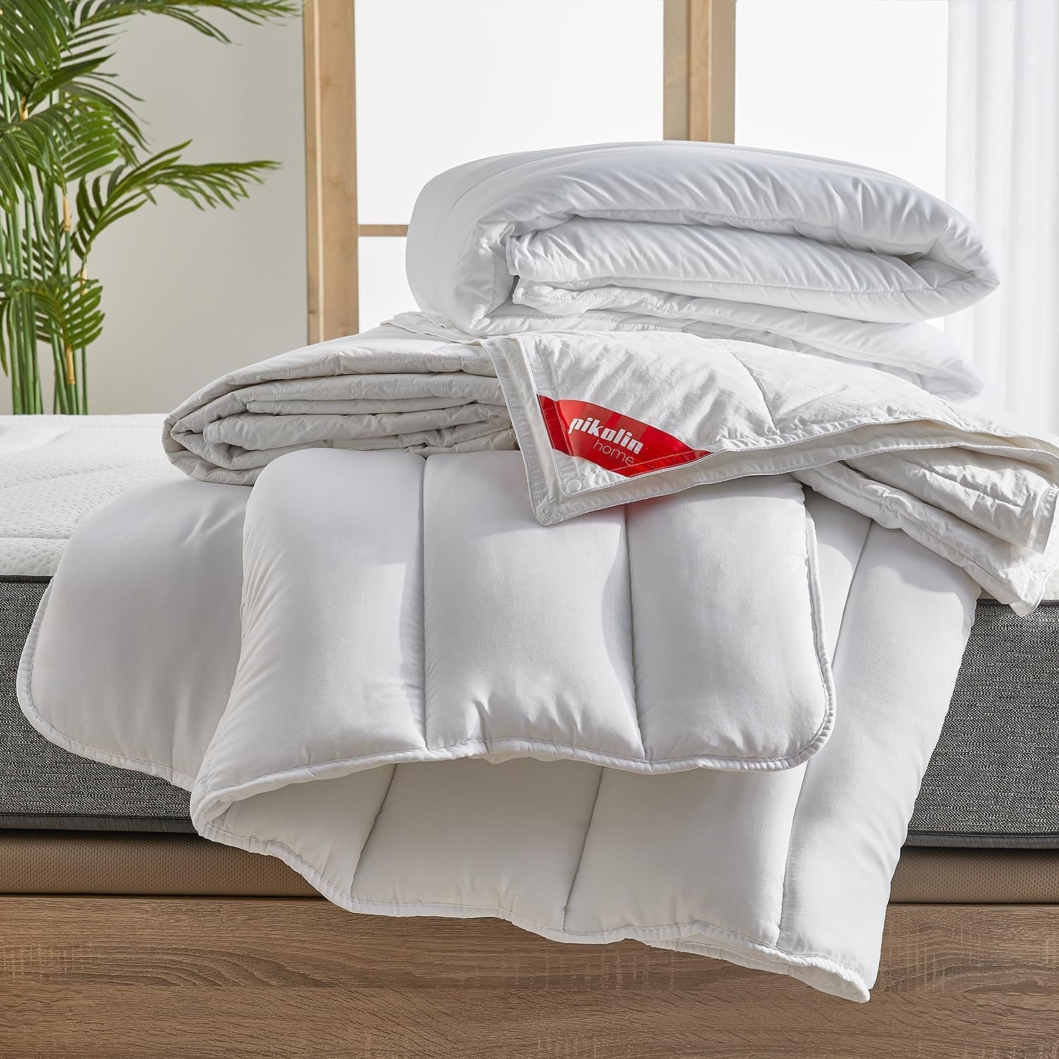Pikolin Home - Konfigurowalne prześcieradło ze 100% bawełny, oddychające, trwałe i odporne Kołdry i kołdry Naty Shop