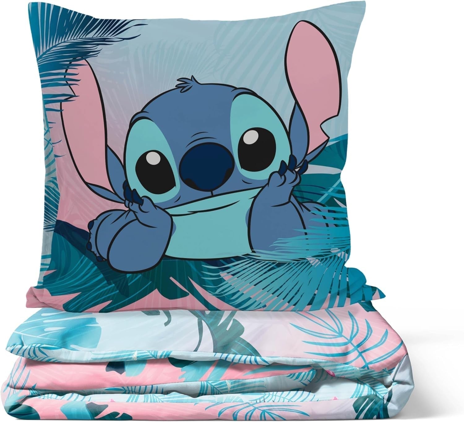 Komplet pościeli dla dzieci Lilo i Stich Kwiatowa Pościel - dziecięca Naty Shop