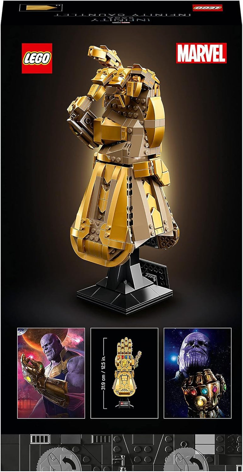 LEGO 76191 Marvel Super Heroes Rękawica Infinity Rękawica Avengers Thanos Zestaw do budowania modeli dla dorosłych Fan Item Prezent dla mężczyzn Kobiety Her Him Zestawy do budowania Besuche w sklepie LEGO