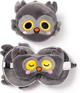 Poduszka podróżna z maską Relaxeazzz - Sowa Winston - Poduszki podróżne ze zwierzętami Naty Shop Domyślny tytuł