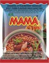 MAMA Makaron błyskawiczny o smaku kurczaka - Zupa błyskawiczna w stylu orientalnym - Autentyczna kuchnia tajska - 24 x 55g