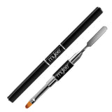 Mylee Magic Extender Gel Tool Mit Zwei Enden – 2 w 1 Pinsel & Spachtel do przedłużania UV/LED Nagelkunst, Nagelspitzen i Für