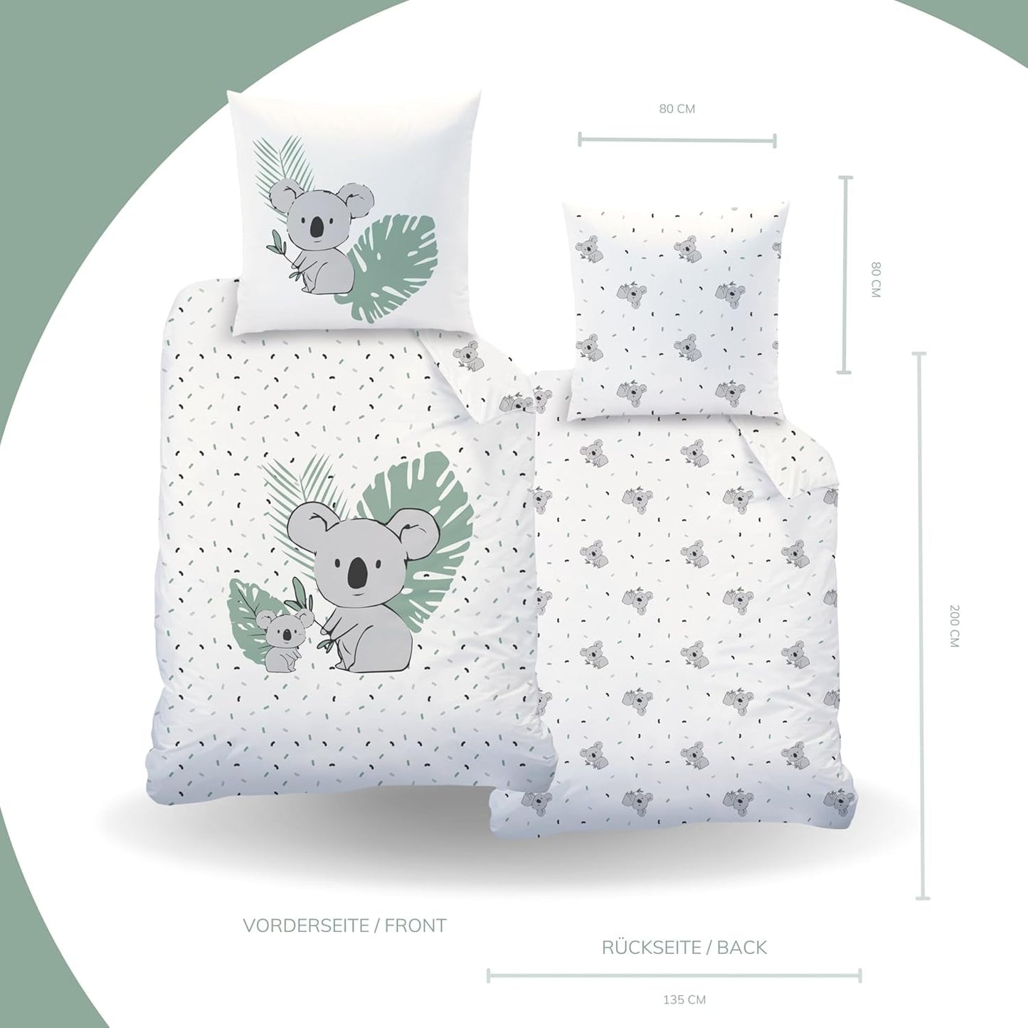 Pościel dziecięca, Miś Koala, unisex, 100% bawełna Pościel - dziecięca Sklep Naty
