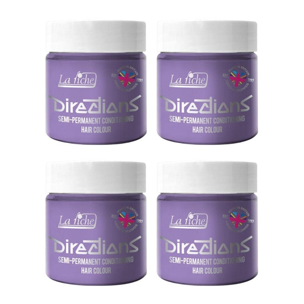 Sposób użycia półtrwała farba do włosów 100 ml opakowanie 4 opakowania (Pillarbox Red) Farba do włosów Naty Shop Lilac 400 Ml (1 opakowanie)