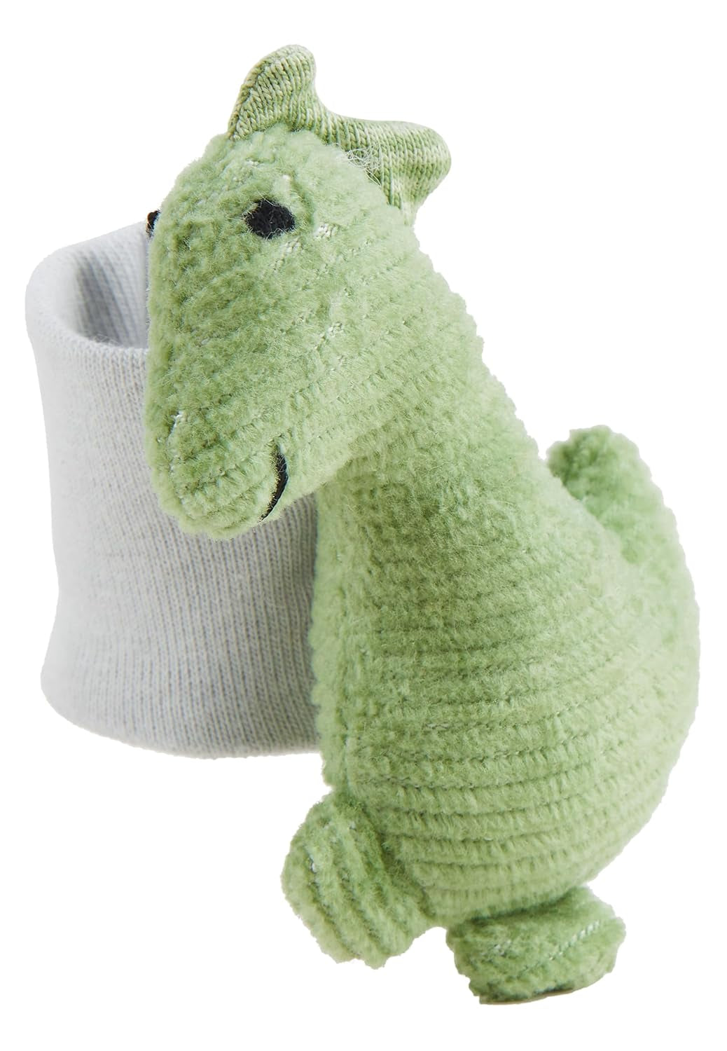 Sterntaler Dino Rexi Grzechotka na ramię - Miękki miękki sznurek Grzechotka dla niemowląt - Grzechotka dla niemowląt z elastycznym paskiem - Zabawka dla dziecka do zabawy, przytulania i grzechotki, Stone Green Baby Toys Naty Shop
