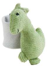 Sterntaler Dino Rexi Grzechotka na ramię - Miękki miękki sznurek Grzechotka dla niemowląt - Grzechotka dla niemowląt z elastycznym paskiem - Zabawka dla dziecka do zabawy, przytulania i grzechotki, Stone Green Baby Toys Naty Shop