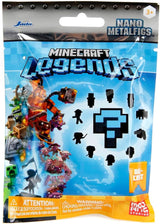 Jada Toys - Minecraft Blind Pack Nanofigs, Wave 2, Minecraft Legends Nano Metal Figurka kolekcjonerska, różne modele, 4 cm, wiek 3+, czarne figurki Naty Shop