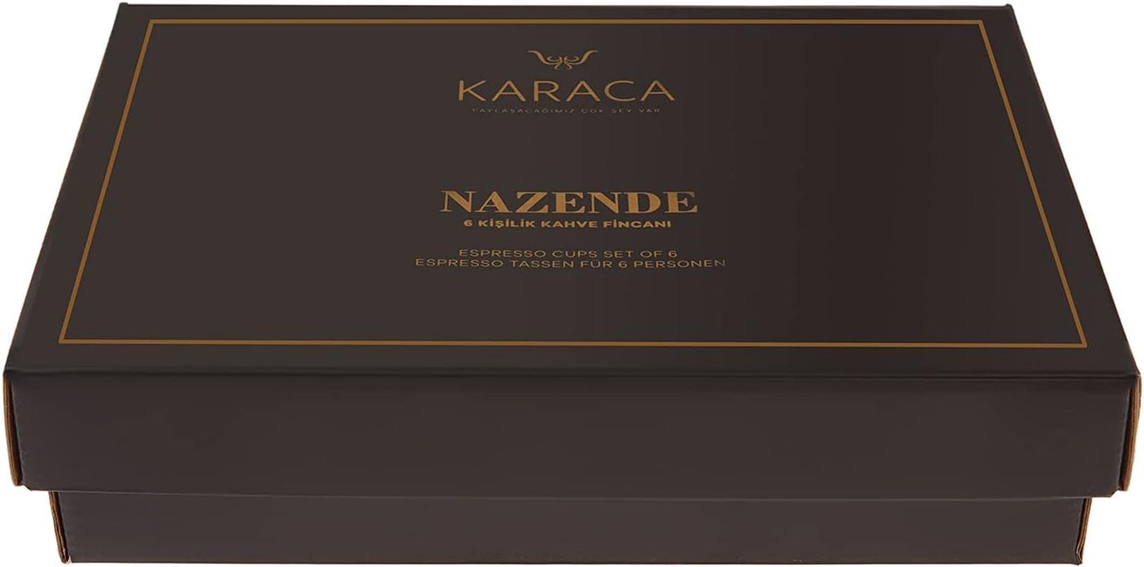 Zestaw porcelanowych filiżanek do espresso KARACA Nazende - 80 ml tureckie filiżanki do kawy ze spodkami, 12-częściowy nowoczesny serwis do kawy z 6 filiżankami do kawy i 6 spodkami, filiżanki do mokki - biały