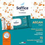 Feuchttücher Für Neugeborene, 72 Stück, Pop-Up Argan – Zubehör Und Produkte Für Die Hygiene Des Babys, Ideal Für Diadelwechsel Und Kindergarten – Chusteczki dla niemowląt Sanft Und Reinigend – 12 Packungen Naty Shop