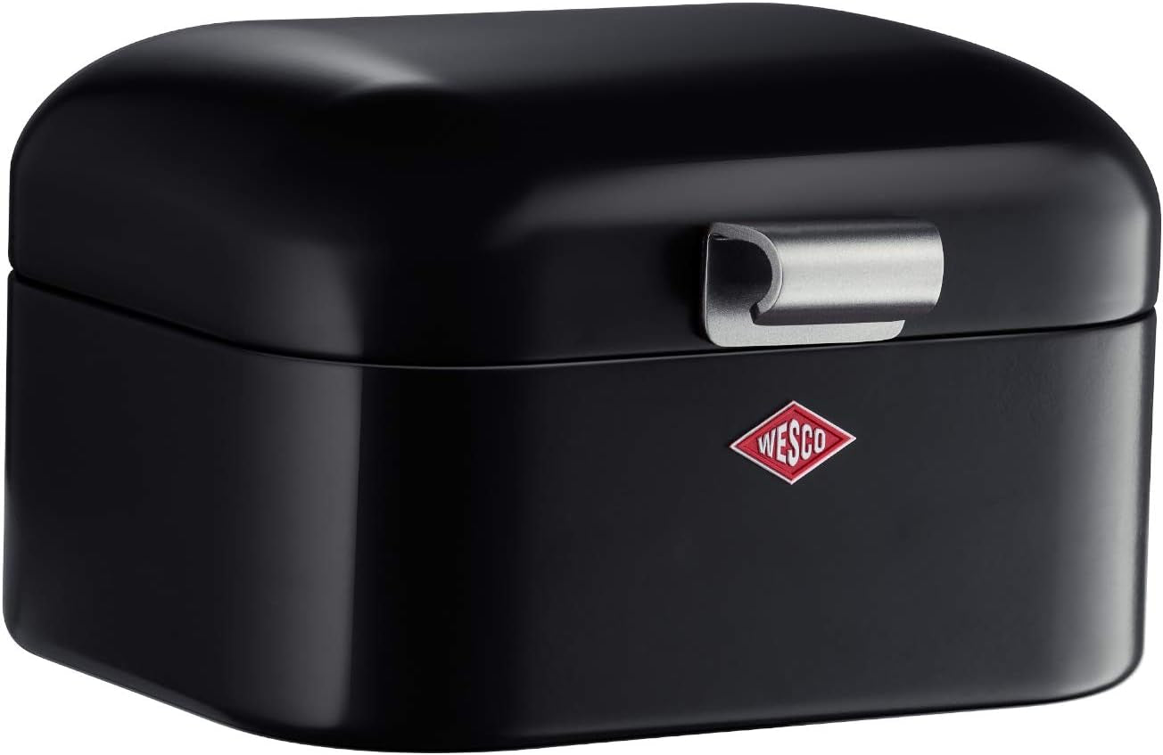 Kosz na chleb Wesco 235 001 Mini Grandy 17 x 18 x 12 cm (dł./szer./wys.) różowy, stal nierdzewna Pudełka do przechowywania żywności Naty Shop Czarny