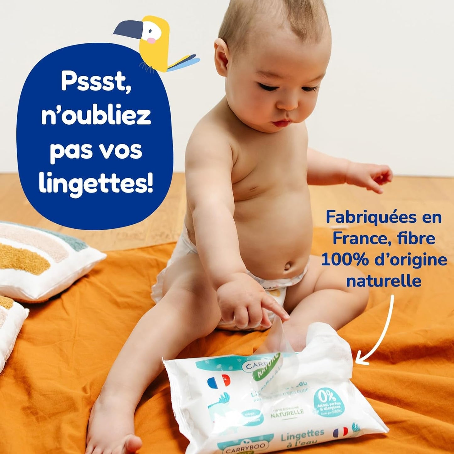 - Rozmiar pieluszki 4+ 9-20 kg – Ökologische Babywaidern – natürliche Babypflege, hipoallergen, ohne Parfüm und auslaufsicher – hermestellung we Francji – 126 pieluszek jednorazowych – 1 miesiąc