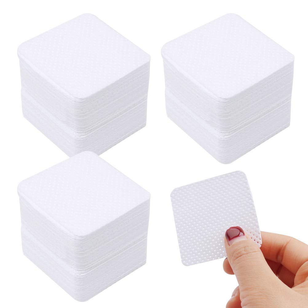 300 Stück Nagellackentferner Pads, Fusselfreie Nägel Wattepads Für Nägel Nagellackentferner Niestrzępiące się chusteczki do paznokci Cleaner Gelnägel - Rosa