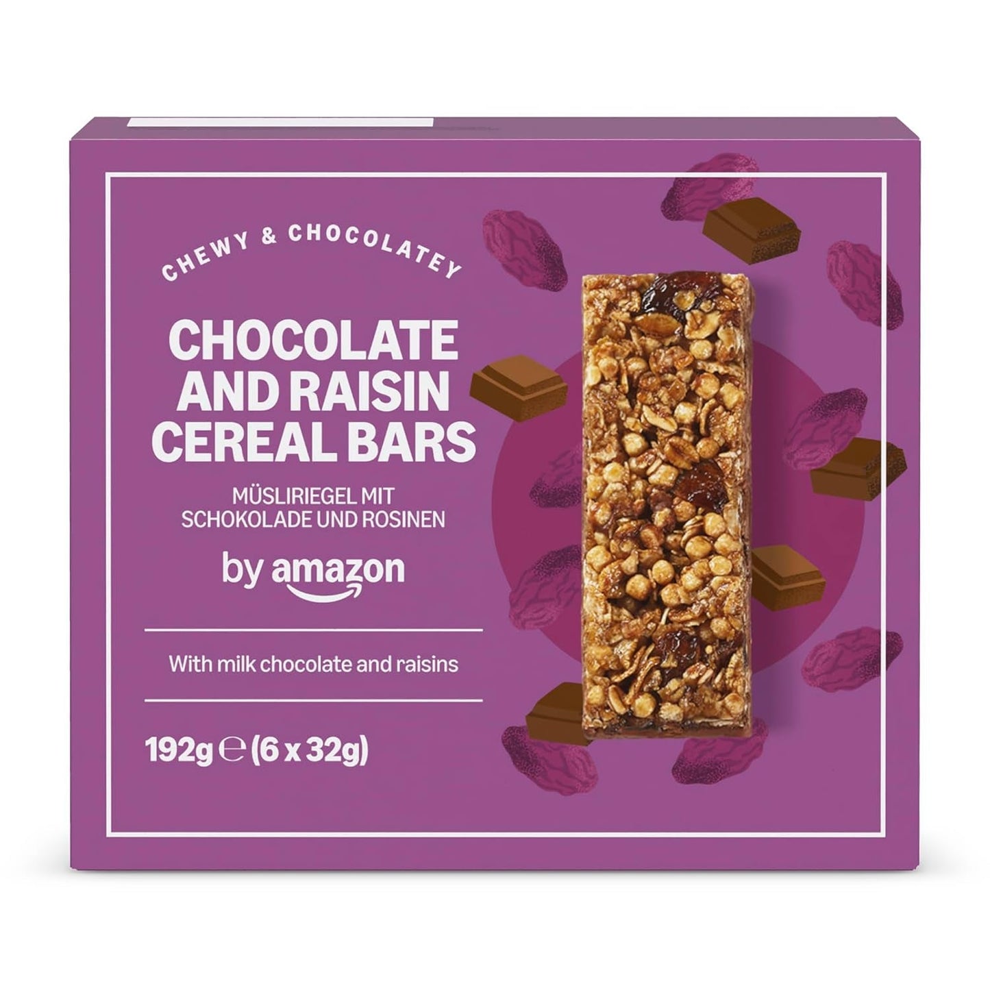 Baton musli z czekoladą i rodzynkami z Amazonii, 192g