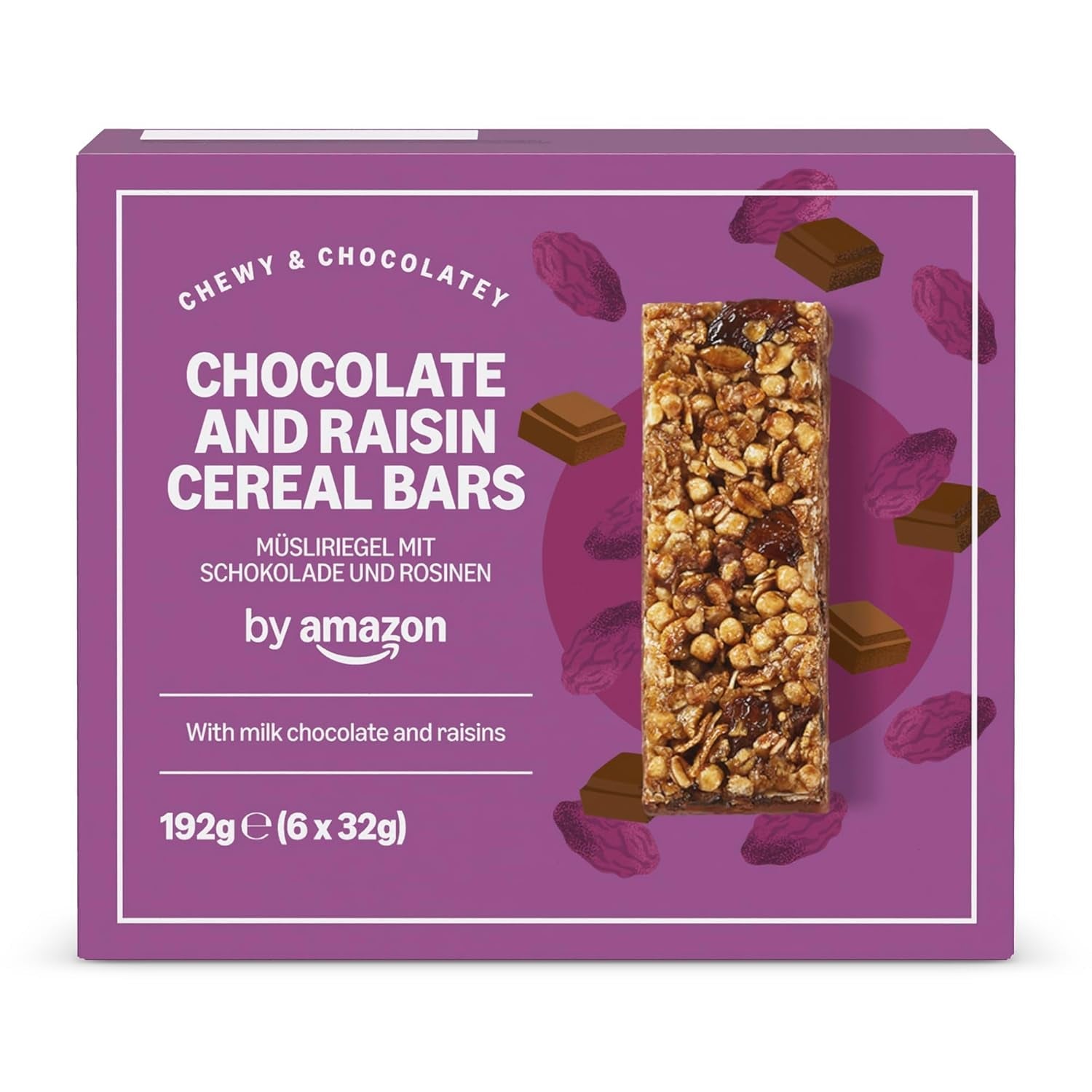 Baton musli z czekoladą i rodzynkami z Amazonii, 192g