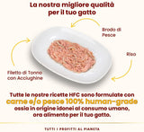 almo nature HFC Natural - Mokra karma dla kotów - z kurczakiem - Jakość ludzka, Bezglutenowa, Monoproteina - 55g, opakowanie 6 szt.