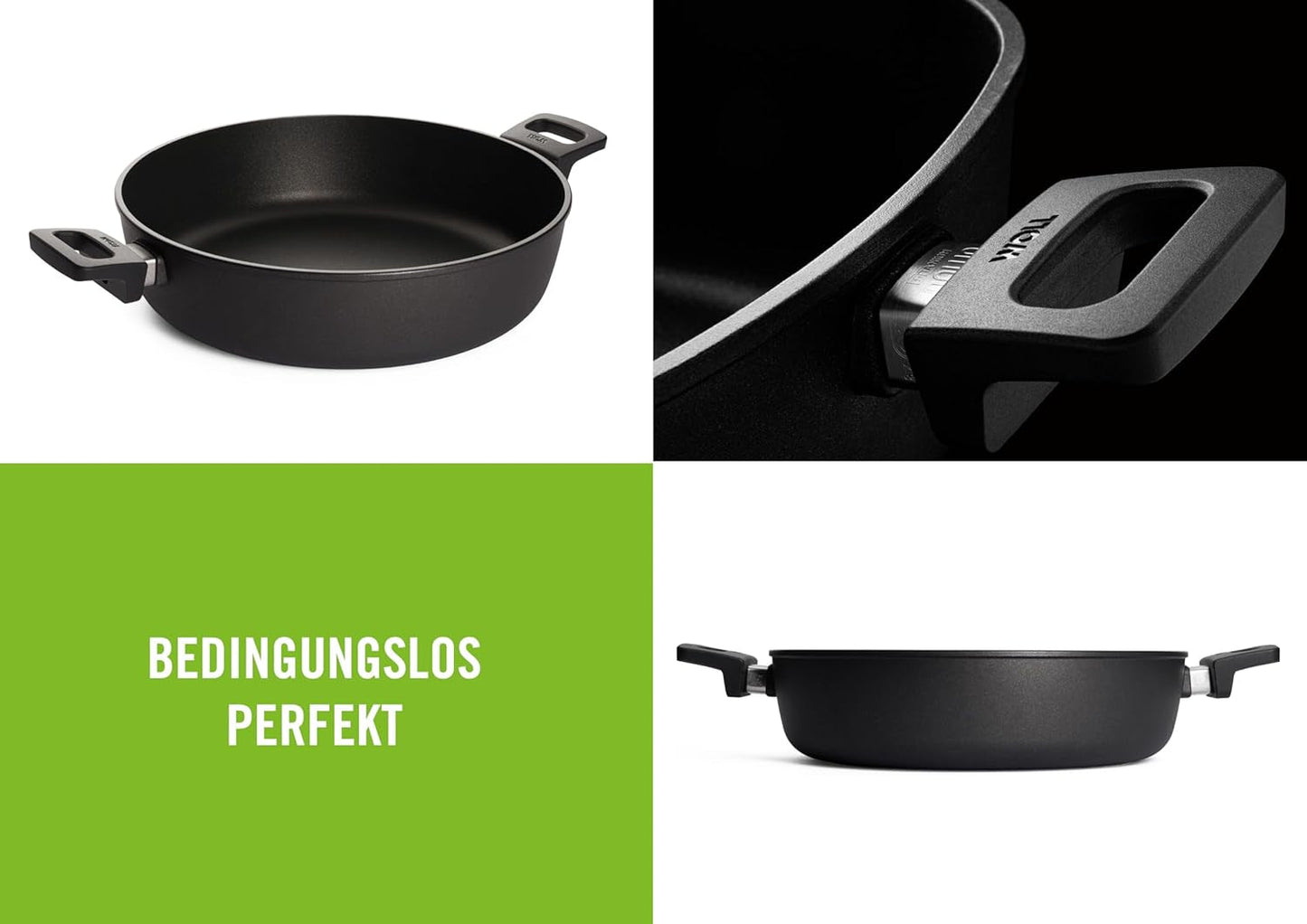 Woll Nowo Tytanowa zapiekanka - Induktiv -, Ø 32 Cm, 8 Cm Hoch, 5,5 Liter, Mit 2 Seitengriffen - Geeignet Für Alle Herdarten Formy i blachy do pieczenia Naty Shop