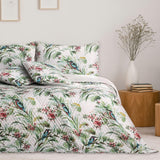 Ameliahome Narzuta Narzuta 260X280 cm Dwustronna Łatwa w pielęgnacji Pikowanie Wzór roślinny Wzór ptaka Wielokolorowy Kingfisher Łóżka i koce Besuche den AmeliaHome-Store