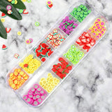 4 Zestaw Nagel Obst Scheiben, Basicon Niedliche Obst Polymer Scheiben Obst Scheibe Nail Nagel 3D Obstscheibe Nail Art Kawałek dla majsterkowiczów Liefert Maniküre Dekoration Schleim Zubehör Nageldekorationen, 4 Stile