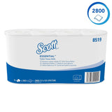 Scott® Essentialtm 8519 Papier toaletowy 2-warstwowy biały papier toaletowy z makulatury z certyfikatem Fsc 64 rolki x 350 arkuszy (łącznie 22 400 arkuszy)