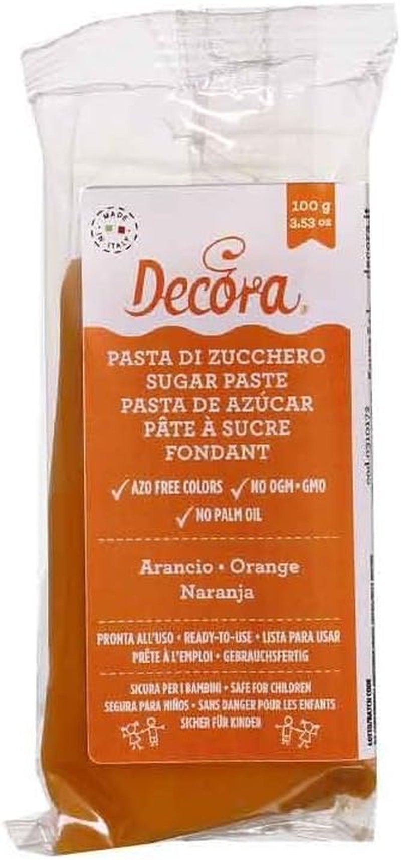0310172 POMARAŃCZOWY FONDANT 100 G Pasta cukrowa Naty Shop Domyślny tytuł