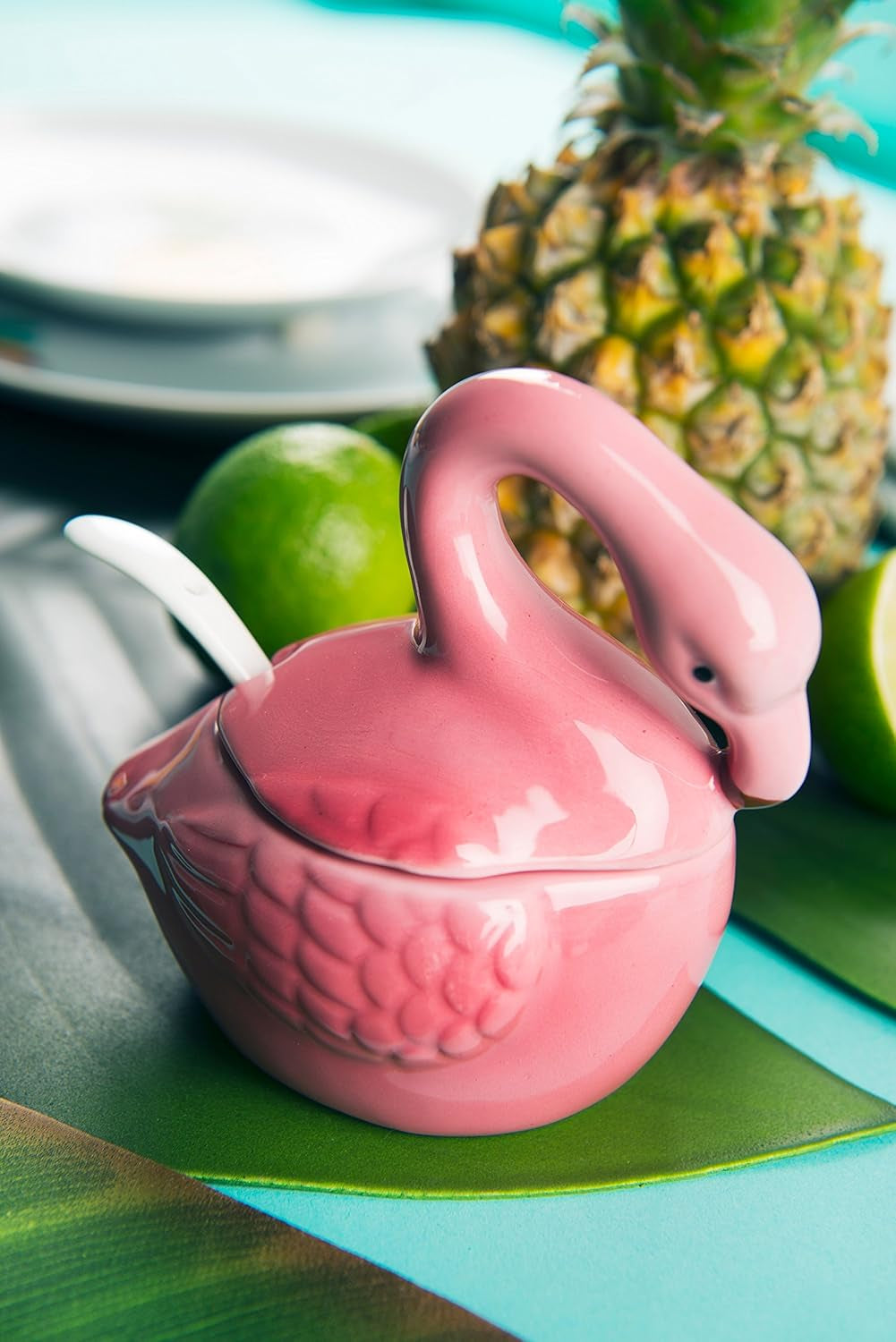 Excelsa Tropical serek/cukiernica, ceramiczna, różowa