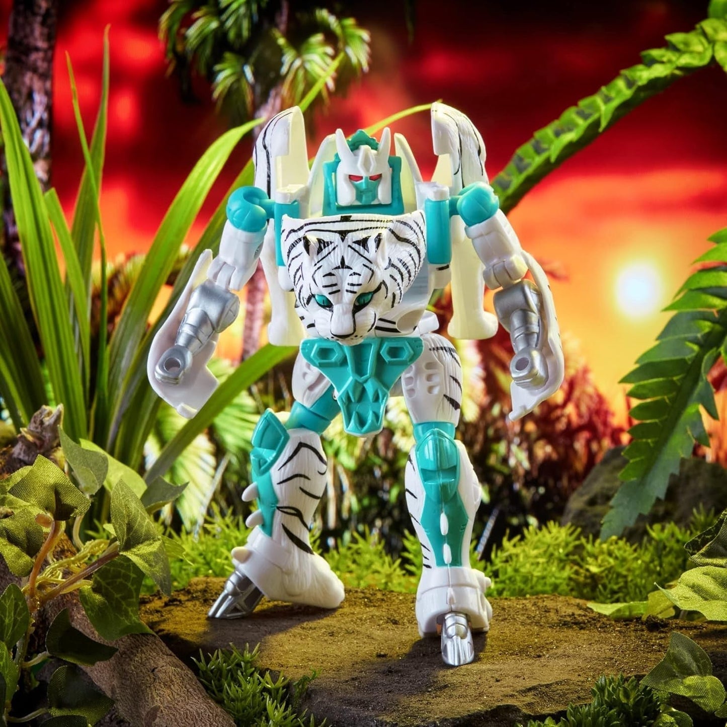 Transformers Toy Vintage Beast Wars, figurka Tigatron do kolekcjonowania (12,5 cm), dla dorosłych i dzieci w wieku 8+, F4225, multi, jeden rozmiar figurki Naty Shop