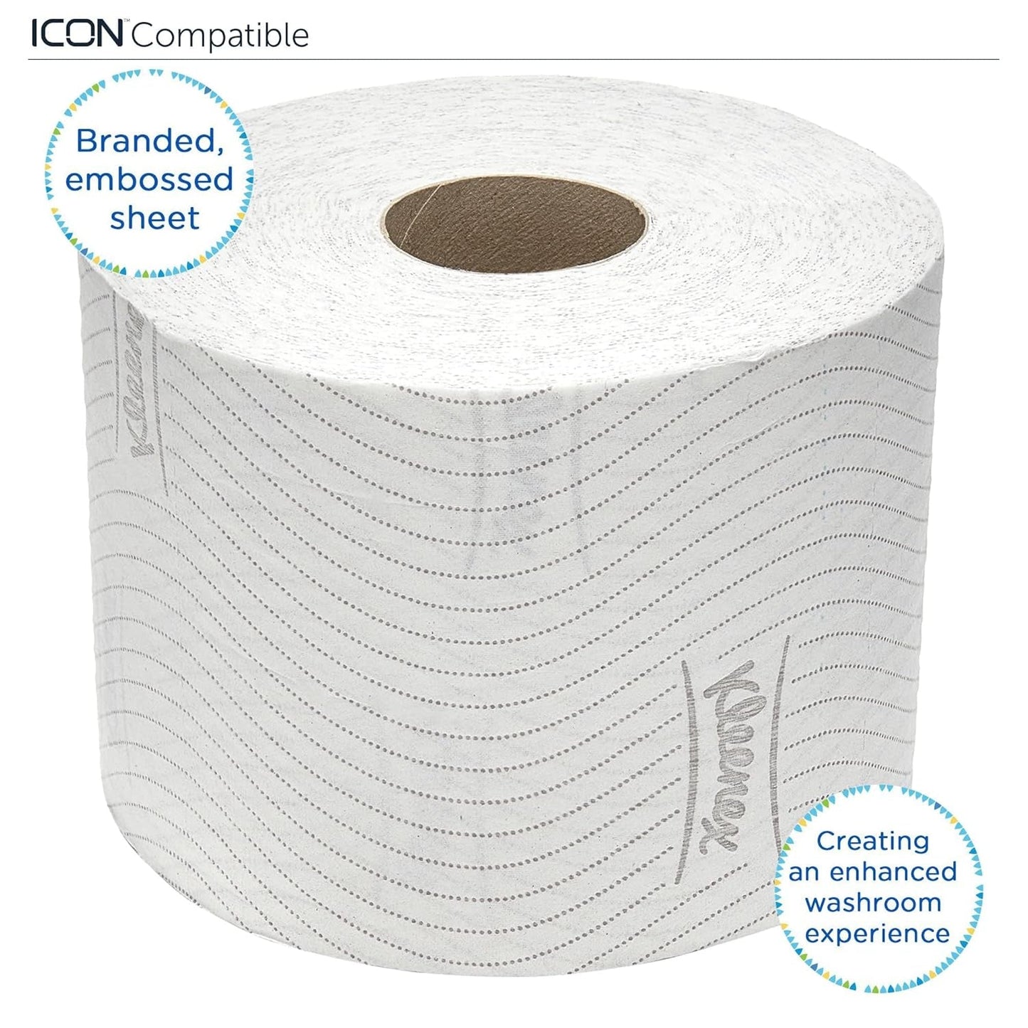 Papier toaletowy Kleenex Standard Roll 8441 – 2-warstwowy papier toaletowy – 6 opakowań po 6 rolek x 600 arkuszy każda, biały (łącznie 36 rolek/21 600 arkuszy)