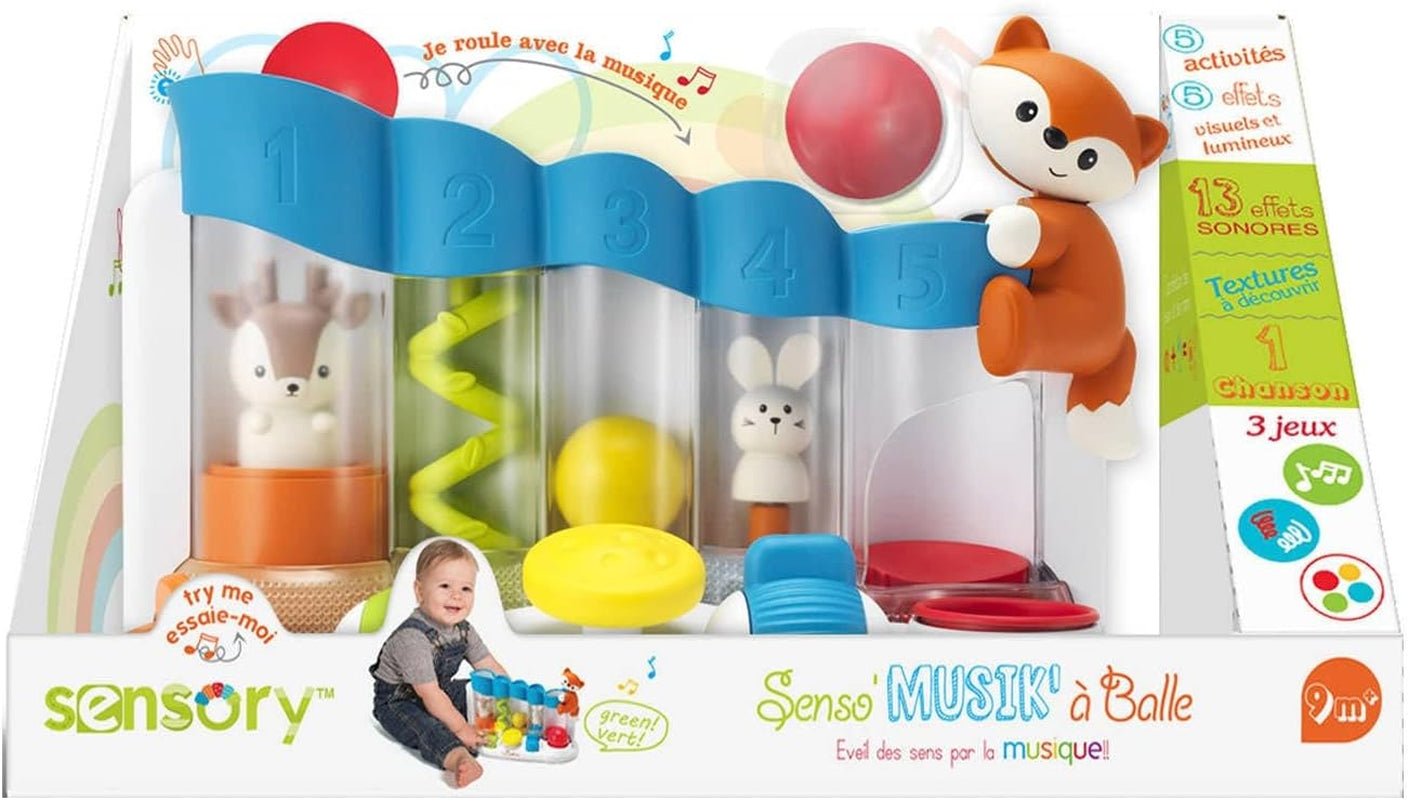 Infantino 216428 Sensoryczna piłka Drop Piano Senso, wielokolorowe zabawki dla dzieci Naty Shop
