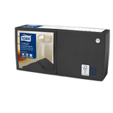 Tork Linstyle 509542 Czarne serwetki koktajlowe, składane w 1/4, 1 warstwa, 23,8 x 23,8 cm, 1 x 100 serwetek