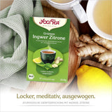 Yogi Tea - Zielona herbata z imbirem i cytryną, Organiczna herbata ajurwedyjska z przyprawami i ziołami, Mieszanka zielonej herbaty, imbiru i cytryny, Yogi Tea 3 opakowania, 3X17 torebek na herbatę (łącznie 51 torebek), Idealna na prezent