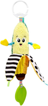 LAMAZE Bea the Banana, wózek z klipsem i zabawka dla noworodka, zabawka sensoryczna dla dzieci z kolorami i dźwiękami, zabawka rozwojowa dla chłopców i dziewcząt w wieku 0-24 miesięcy, żółte zabawki dla niemowląt Naty Shop