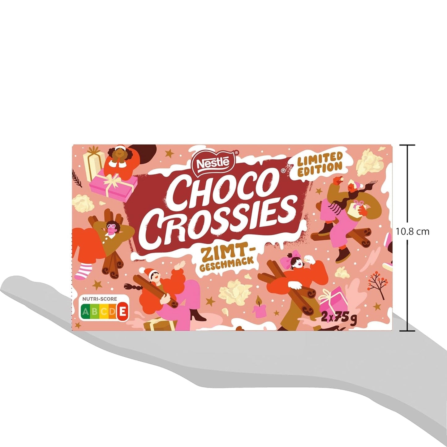 Nestlé Lekkie, chrupiące płatki cynamonowe i chrupiące migdały otoczone rozpływającą się w ustach białą glazurą i aromatem cynamonu, opakowanie 4 szt. (2 x 75 g każde)