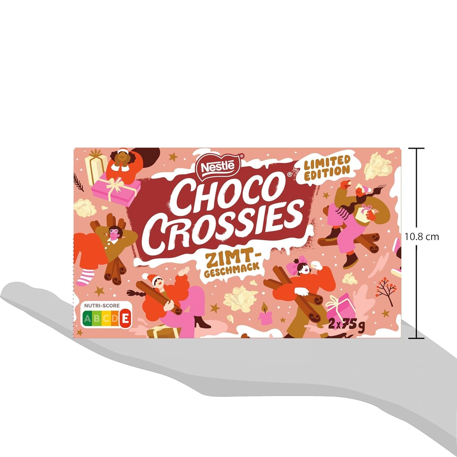 Nestlé Lekkie, chrupiące płatki cynamonowe i chrupiące migdały otoczone rozpływającą się w ustach białą glazurą i aromatem cynamonu, opakowanie 4 szt. (2 x 75 g każde)