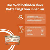 Wellness CORE Signature Selects 8 x 79g, Mix Wołowiny, Kurczaka i Indyka - Mokra karma dla kotów, pyszne paski w sosie, bez zbóż, naturalna, hipoalergiczna, wysoka zawartość białka, wysoka zawartość mięsa