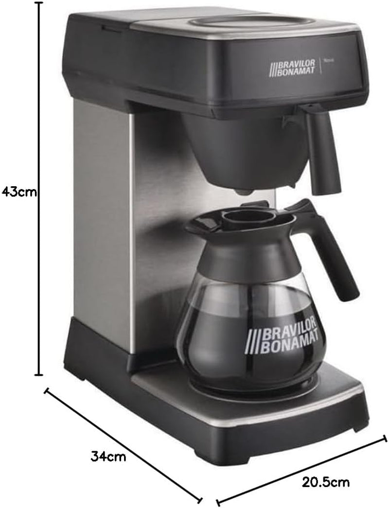 Ekspres do kawy F454 Novo, 1,5 l, czarny, 430 (wys.) x 205 (szer.) x 340 (gł.) mm